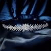 Rhinestone Bridal Crown Geometric Queen Headband Shining Wedding Tiara  Engagement