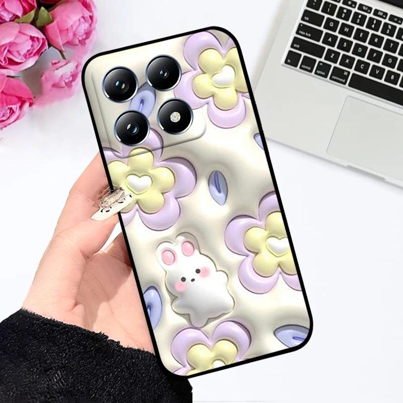 Cartoon Case For Xiaomi 14 14T Pro Fashion Printing Phone Protector Cover For Xiaomi Mi 14T 14 15 Soft TPU Silicone Funda Bumper