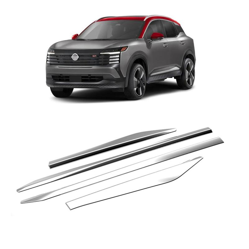 For Nissan Kicks 2025 2026 ABS chrome Side Door Body Molding Line Cover Trim Side Anti-scratch Exterior car Protector Strips