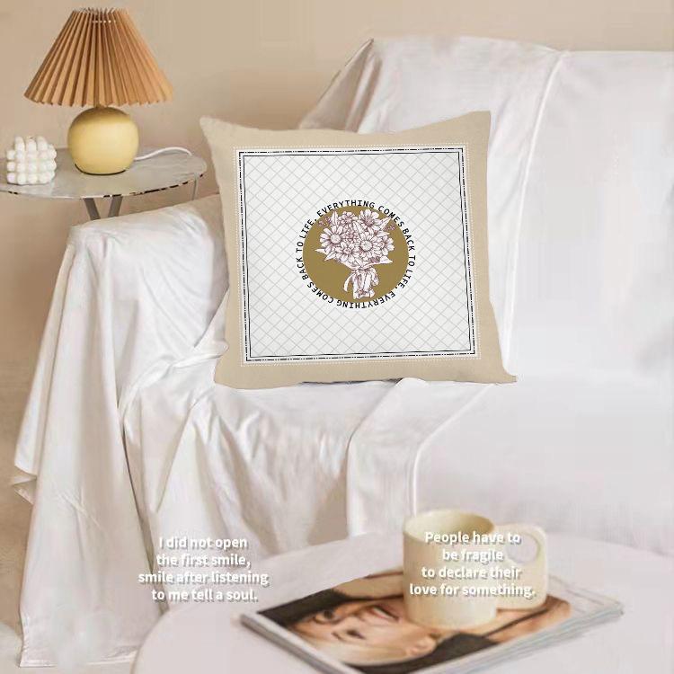 American Retro Art Pillow Case Living Room Sofa Bedroom Backrest Cushion Geometric Art Pillow Home Decoration