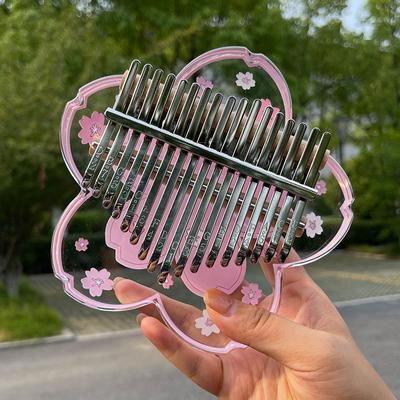 Kalimba Crylic Transparent Thumb Piano Professional Musical Instruments 17 Keys Kalimba Birthday Holiday Gifts