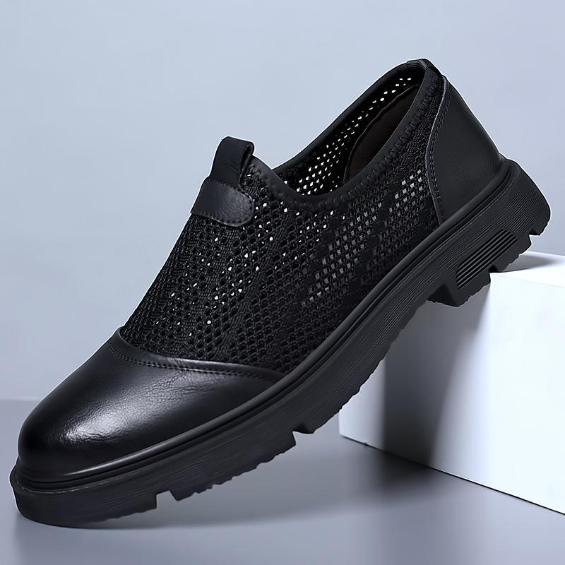 Sommer Freizeit Herrenschuhe Business Mesh Schuhe Ultraleichte Herren Sommer Atmungsaktive Sneaker Heißer Verkauf Freizeitliche Flats Rutschfeste Mokassins
