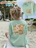 Boho Wildflower Happiness Blooms from Within Girls T-Shirt Summer Kids Short Sleeve Streetwear Casual Round Neck Girls Clothes