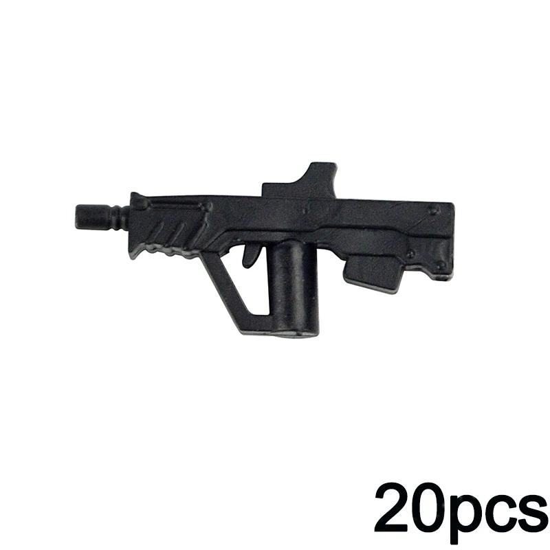20pcs WW2 Military SWAT Guns Bricks Model Series Guns Assemble Educational MOC Army Building Blocks Soldier Militaries Kid Toys