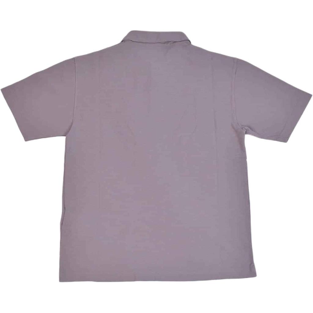 STONE ISLAND Gładki kolor Kołnierzyk polo Zapinany na guziki Krótki rękaw Koszulka polo Męska topy Fioletowy K1S152200001S0F11-V0064