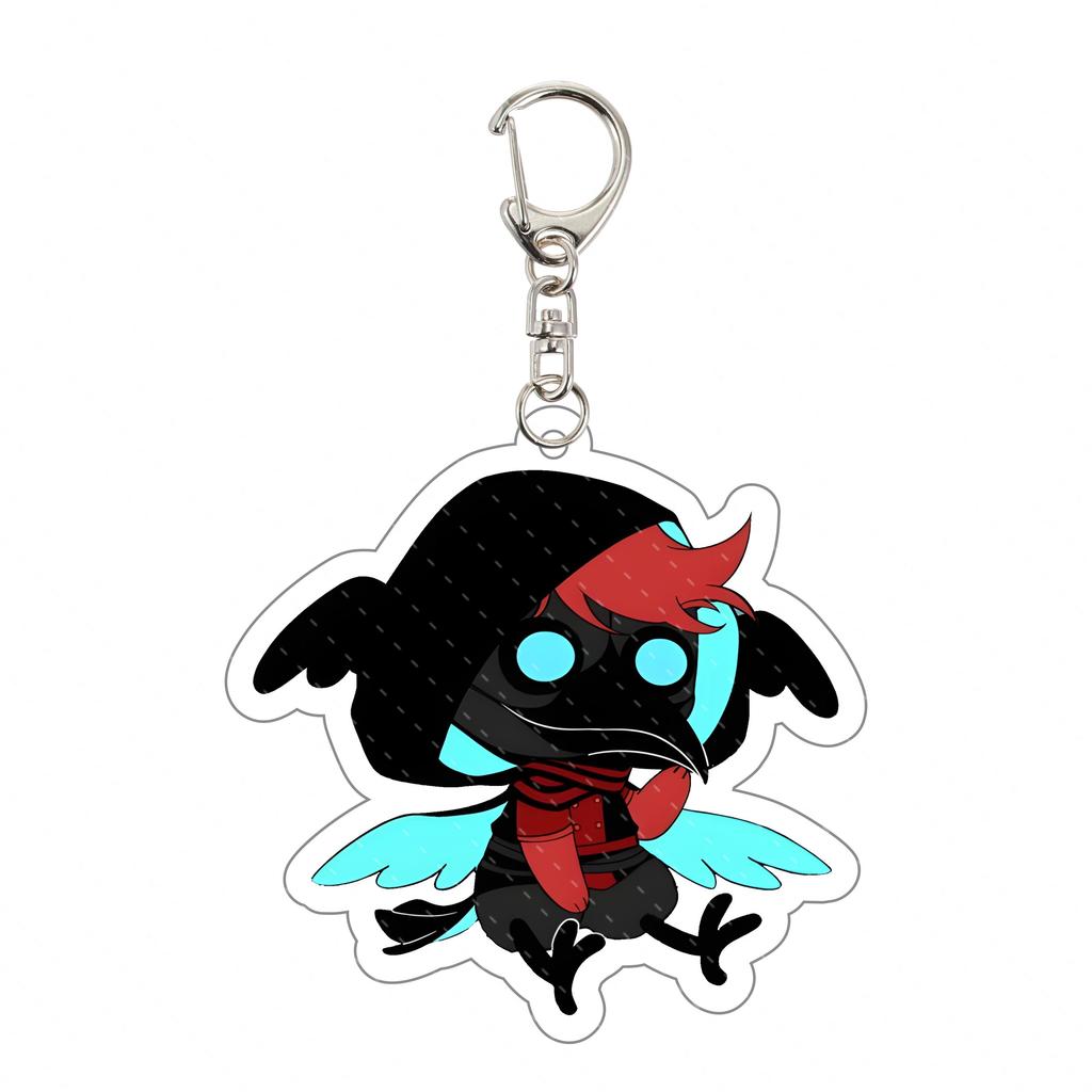 The Freak Circus Otome Game Acrylic Keychain 5.5cm Pierrot Harlequin Double-sided HD Print Collectible Desk Decor Fan Gift