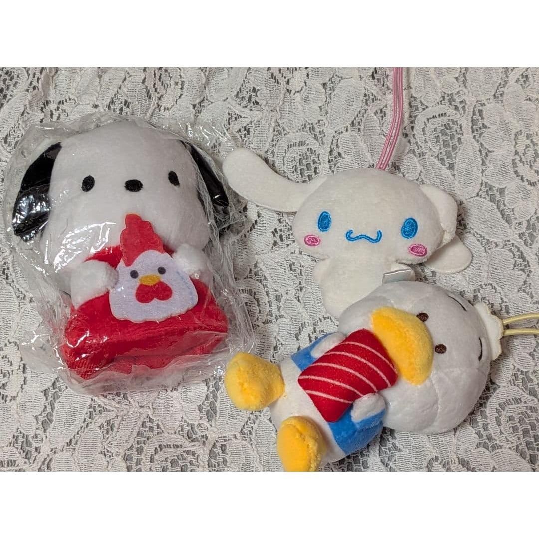 Sanrio Pochacco Duck Peckle Cinnamon Plush Toy