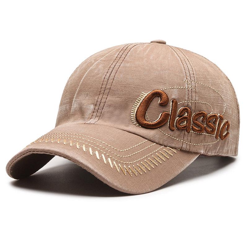 Vintage gewaschene Baseballkappe aus Denim mit Farbverlauf, Unisex Frühling/Sommer, Weich & Atmungsaktiv, Retro Casual Stil