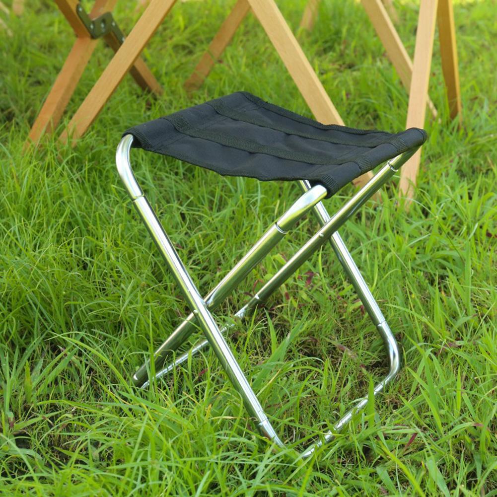 Camping Stool Aluminum Alloy Portable Lightweight Foldable Fishing Chair For Outdoor Beach Picnic Travel Hiking