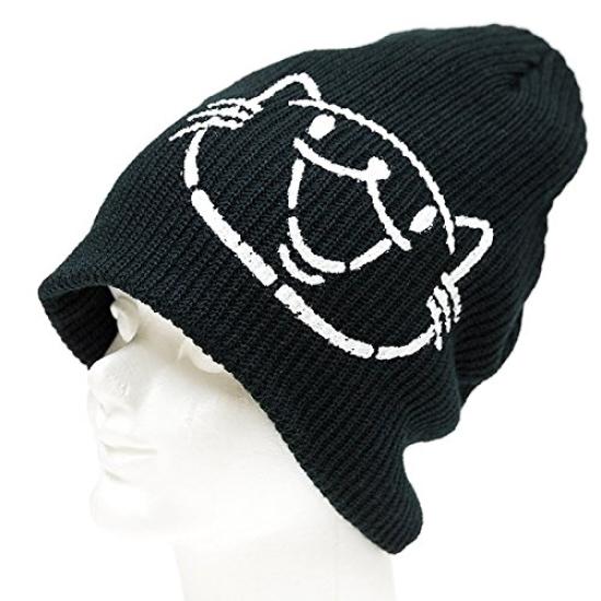 Scorpy Cat Print Knit Cap for Cat CAT Black Lovers, LOVER,