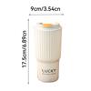 650Ml Cute Plastic Milk Coffee Cup With Lid Travel Sport Portable Large Capacity Water Cup Tumbler For Kids Adult