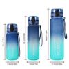 500-1000ml Frosted Water Bottle Leakproof Fitness Sports Water Bottle Large Capacity Gradient Water Cup for Fitness Gym Outdoor