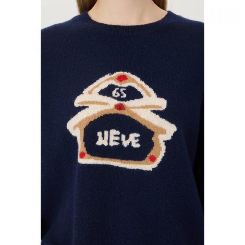 Benetton Hand Embroidery Wool Knit Bakp65561