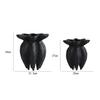 For Abstract Vase Black Jellyfish Petal Flower Pot Artistic Floral Arrangement Handicraft Flower Vase Home Decoration Accessorie