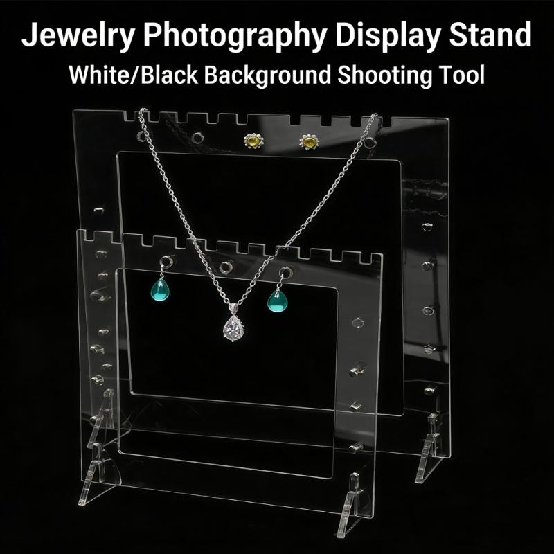 Sturdy Acrylic Jewelry Holder For Easy Movement In Any Setting Daily Use
