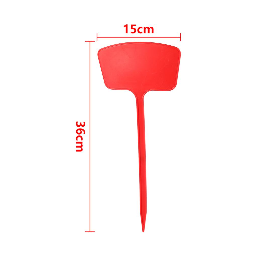 Fan-Shaped Plant Sign Ground Insertion Potted Flower Succulent Label Garden Thickened Plastic T-Shaped Waterproof Tag 1/10/20Pcs