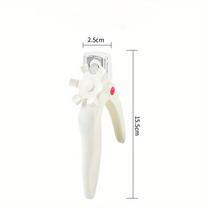 Nail Clippers for Acrylic Nails with Sizer and Catcher Adjustable Nail Tip Cutter Nail Art Tool