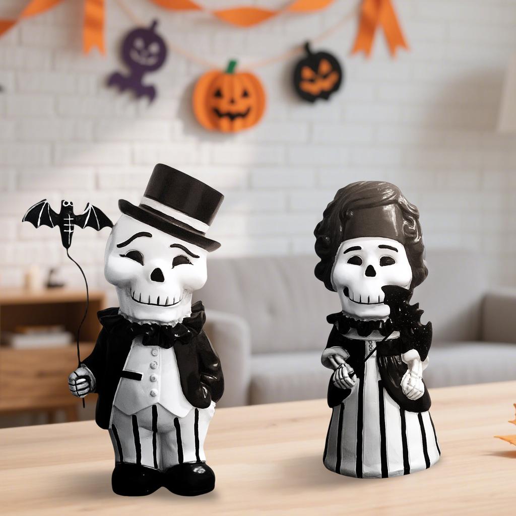 Halloween Skeleton Men And Women Statues  Resin Decorations Creative Gifts,Halloween Decorations, Halloween Gifts