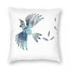 Tui New Zealand Native Bird Square Pillowcase Polyester Linen Velvet Pattern Zip Decor Sofa Seater Cushion Cover x