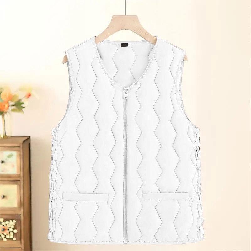 High-quality Down Cotton Vest Women's Autumn and Winter Warm Stand-up Collar Sleeveless Vest Fashion Outer Vest Jacket