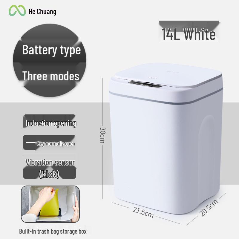 Smart Induction Waterproof Bathroom Trash Can