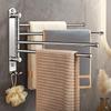 Du'ao 304 Stainless Steel 5-Bar Swivel Towel Rack