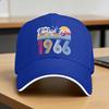Vintage Born In 1966 60Th Birthday Baseball Cap  Tennis Skate Sun Visor Hip Hop Hats Men Women Vintage Design Snapback Cap