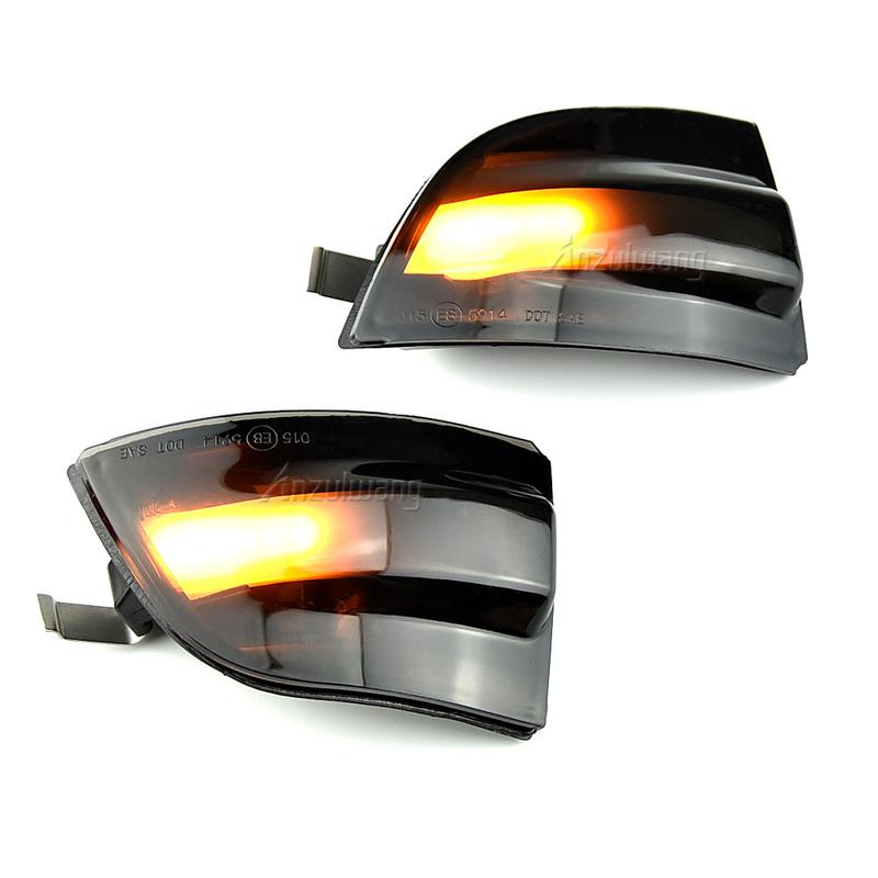 2pcs LED Side Wing Rearview Mirror Indicator Blinker Repeater Dynamic Turn Signal Light For Ford Focus 2 MK2 2004-2008 C-MAX