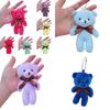 Teddy Plush Bear Toy Keychain Bag Pendant Stuffed Doll Home Decoration Gift Kids