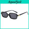 New Narrow Frame Leopard Print Square Sunglasses For Outdoor Travel And Fashion