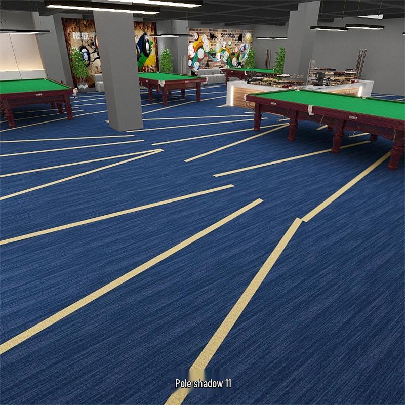 Flame Retardant Billiard Hall Carpet B1 - Wear-Resistant 650g Polyester for Full Coverage Direct Laying on Large Cement Floors. 450g Polyester, Stock, Min. 100 sqm