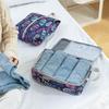 4Pcs/set Creative Printed Compression Packing Cubes Organizer Set Lightweight Travel Suitcase Clothes Storage Bags