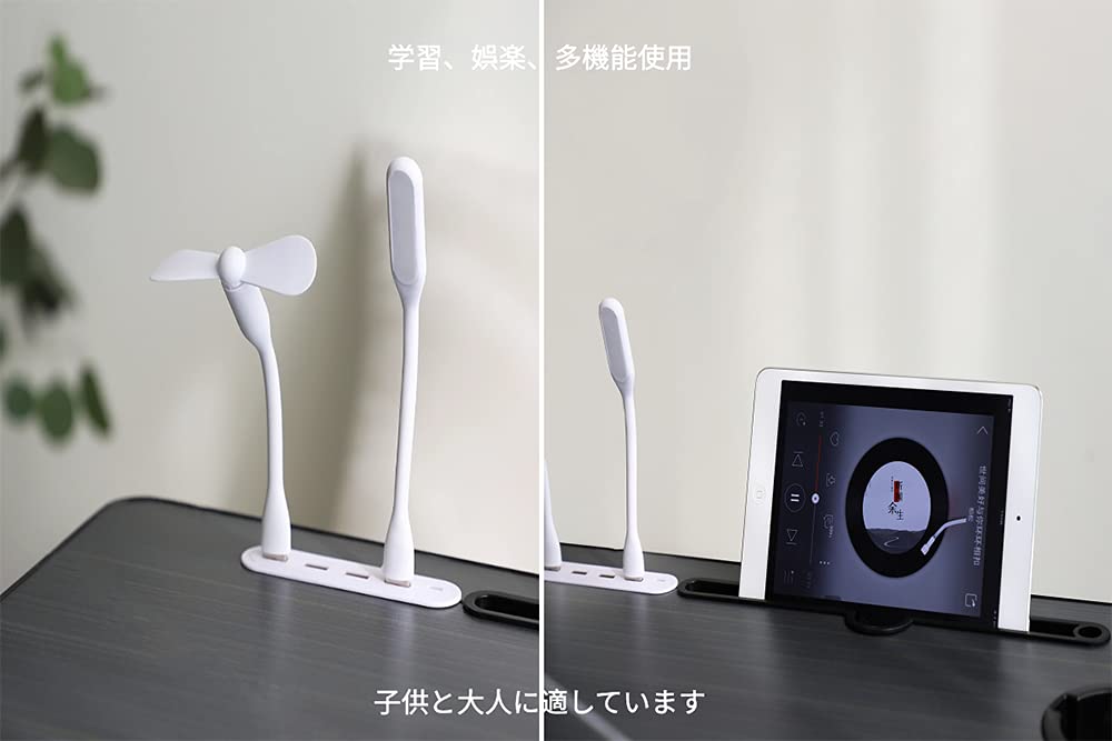 RITELTOZA Multifunctional Folding Bedside Coffee Reading Light USB Folding Coffee Bedside Laptop Chabudai Large Multifunctional for Working from Home