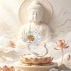 Adjustable Lotus Flower Ring Open Size Ancient Style Ring Fashionable Fashion Ring  Party