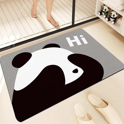 Bathroom Absorbent Floor Mats, Bathroom Door Mats, Diatom Mud Quick-drying Carpets, Household Toilet Bathroom Anti-slip Mats