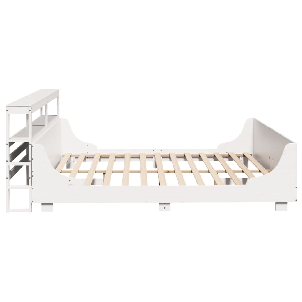 Solid Wood Bed without Mattress White 180x200 cm Pine Wood