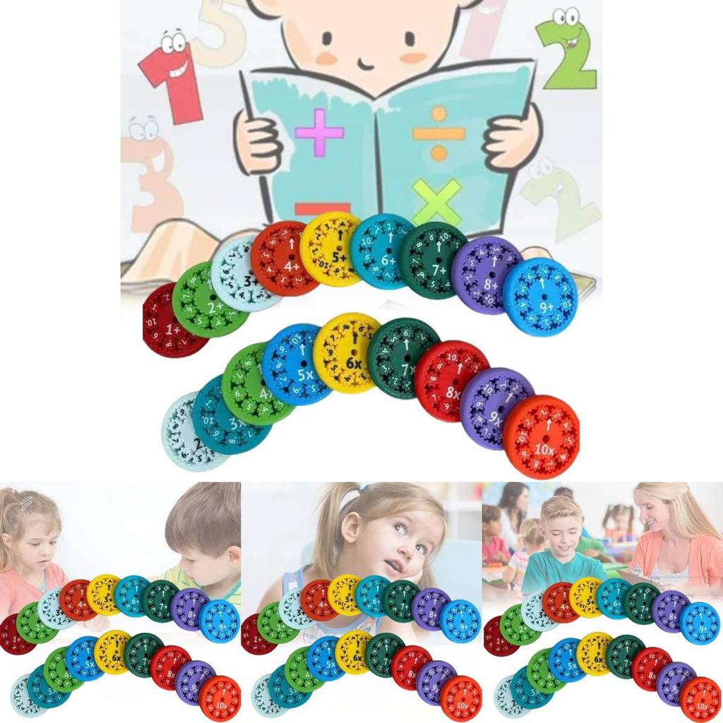 Innovative Math Fact Fidget Spinners Colorful Educational Arithmetic Learning Toys