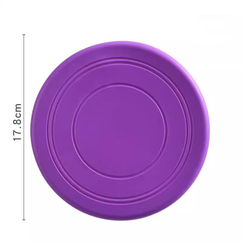 Soft Silicone Pet Frisbee, Bite-resistant Dog Training Flying Disc for Outdoor Interactive Fetch Play