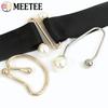Meetee 2/5Pcs Pearl U-shaped Metal Hook Detachable Irregular Spiral Button Dress Shirt Collar Screw Clasp Hardware Accessories