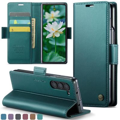 Luxury Magnetic Leather Wallet Multi Card Phone Case for Samsung Galaxy Z Fold 8 Ultra 7 6 5 Shockproof Stand Cover Back Bag
