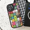 Cute Little Monster Phone Case Hard Leather For iPhone 16 15 14 13 12 Mini 11 14 Pro Max Xs X Xr 7 8 Plus Fundas