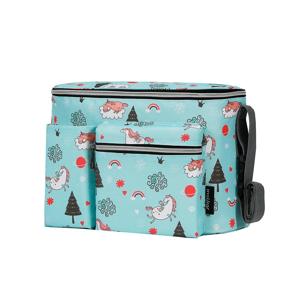 Insular Mummy Bag Stroller Hanging Bag Diaper Bag Multifunctional Large Capacity Portable Milk Bottle Storage Portable