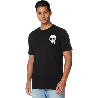 Karl Lagerfeld Paris Mens Classic Karl Character Short Sleeve Crew Neck T-shirtT-Shirt