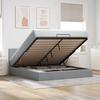 VidaXL Ottoman Bed Frames and Mattress Light Grey 180x200 Cm Fabric 3311477