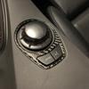 FM Radio Multimedia Knob Frame Trim Carbon Sticker For BMW 6 Series E63 04-10