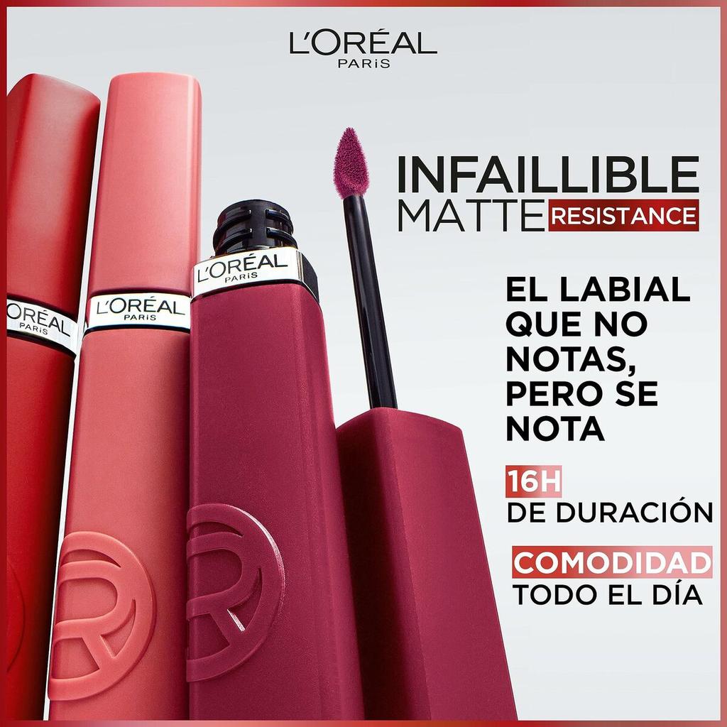 L'Oreal Paris, Infaillible Matte Resistance, Liquid Lipstick, 115, Snooze Your Alarm, 5 Ml