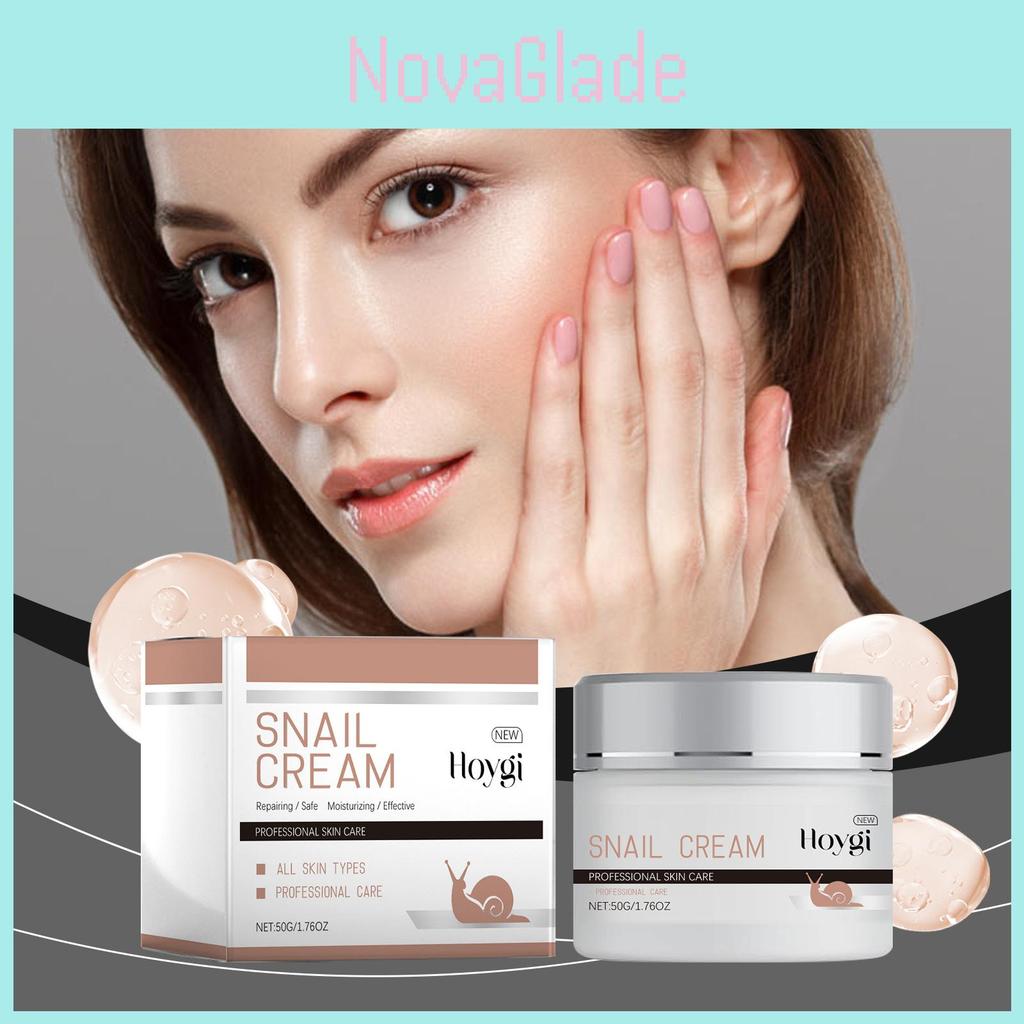 Hoygi Snail Moisturizing Cream Hydrating Nourishing Face Cream For All Skin Types