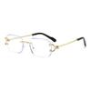 Square Unframed Sunglasses Men Summer 2026 With Uv400 Protection For Outdoor Sport And Fashion