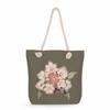 Flower Print Thick Rope Single-shoulder Beach Bag 7318 CLE
