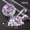 Crystal rainbow Multi-color Chunky Glitter Bulk Mix Nail Art Tumbler Crafts Glitters Christmas Decorations